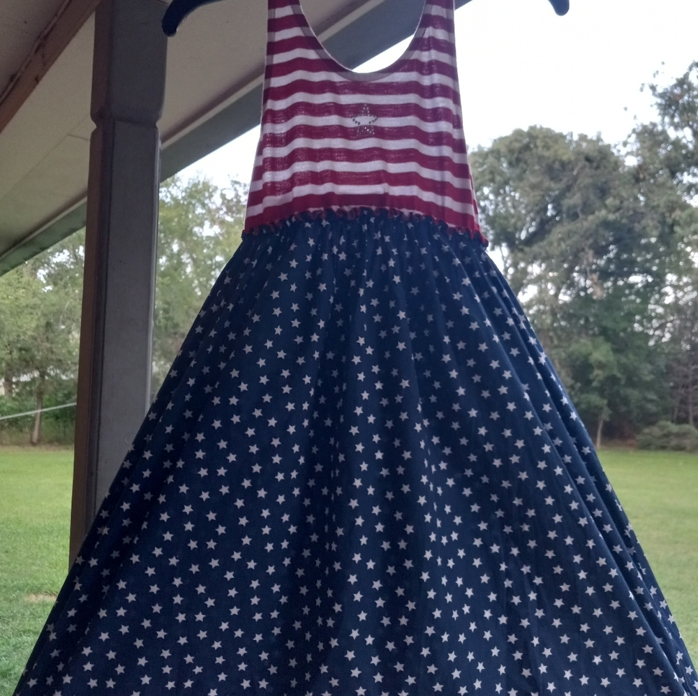 Fourth Of July Celebration Halter Dress
